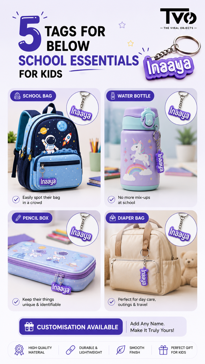 Customised Name Tag for School Kids