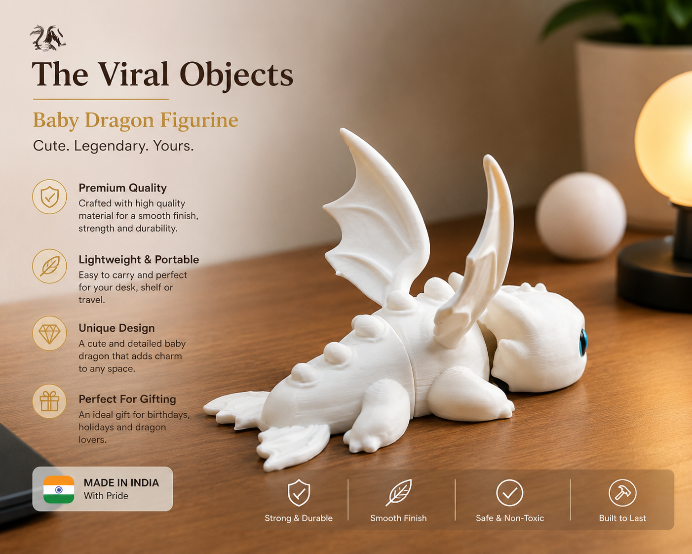 Toothless Dragon Toy and Desk Item